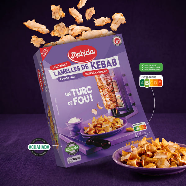 Mahida Food - Lamelles Kebab Poulet Broche 400g